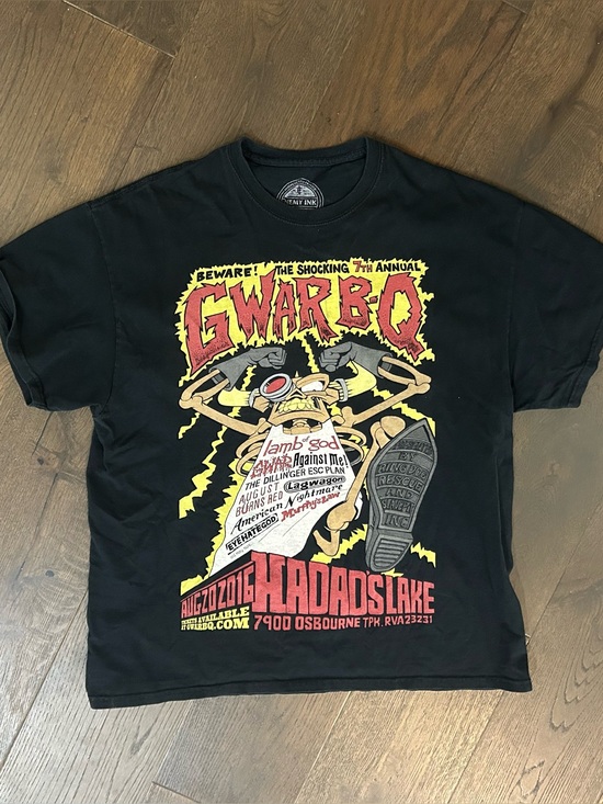 Enemy Ink Other - GWAR Band Tee Black Graphic Band T-Shirt - GWAR-BQ Enemy Ink Design XL